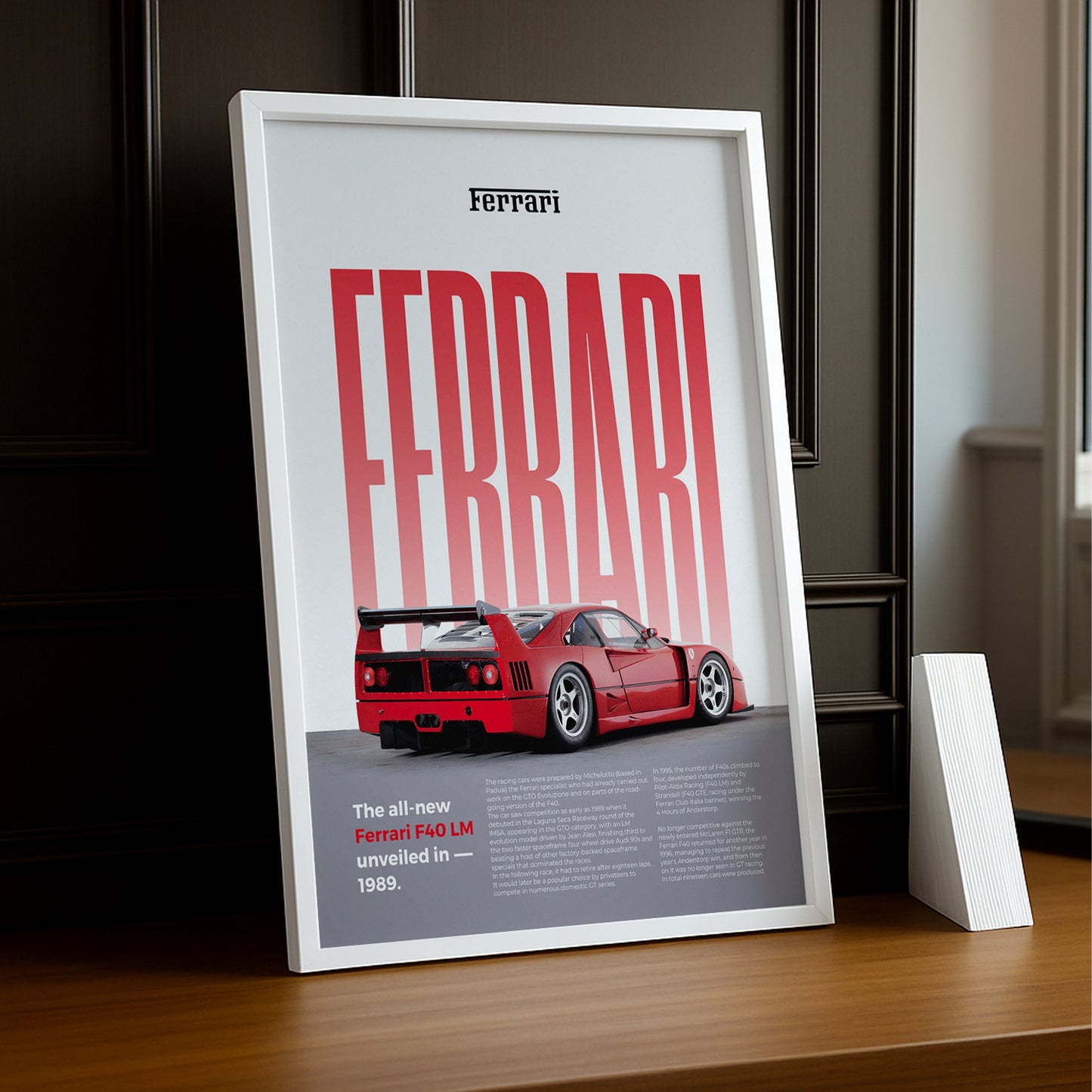 Poster Voitures - Ferrari F40 LM