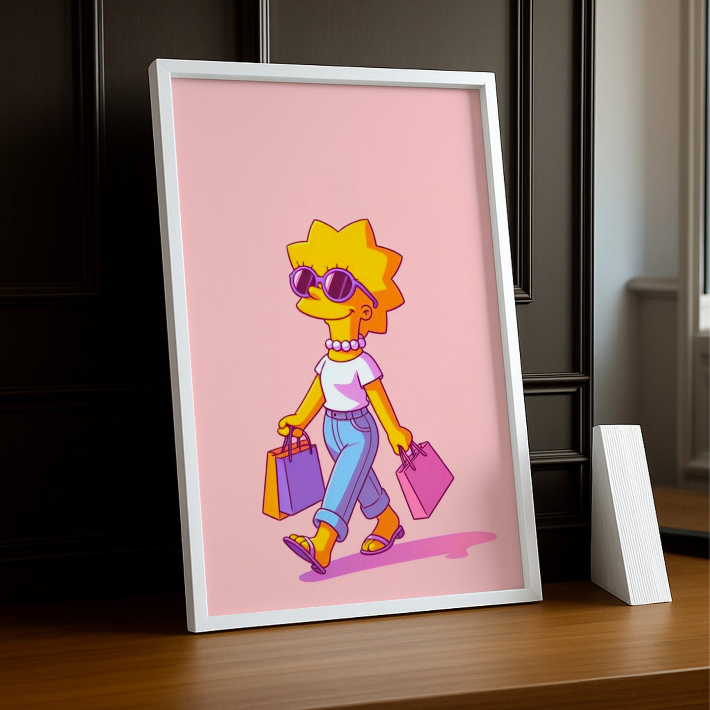 Cadre Photo Les Simpsons - Lisa Simpson Shopping