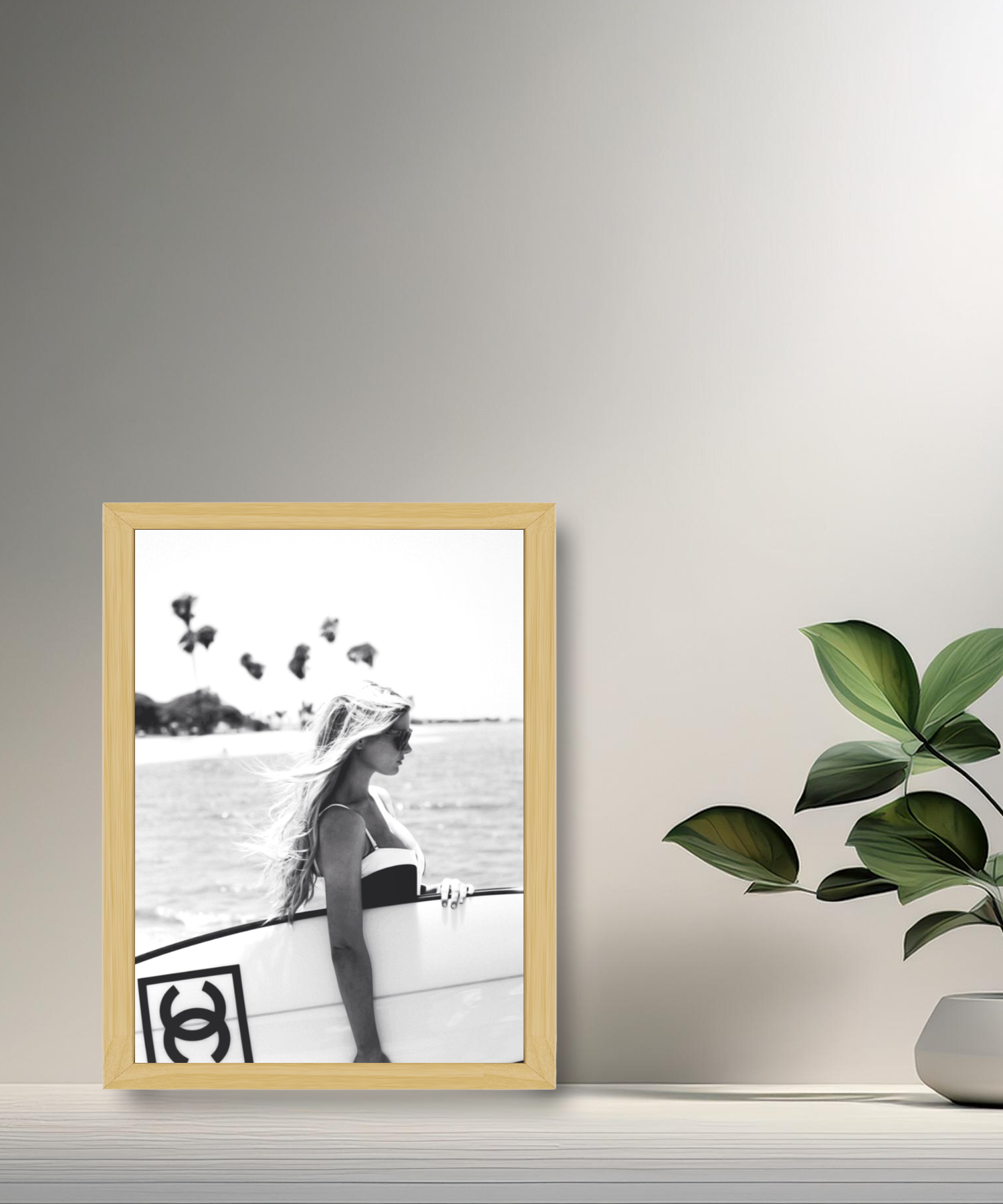 Cadre photo Chanel surf