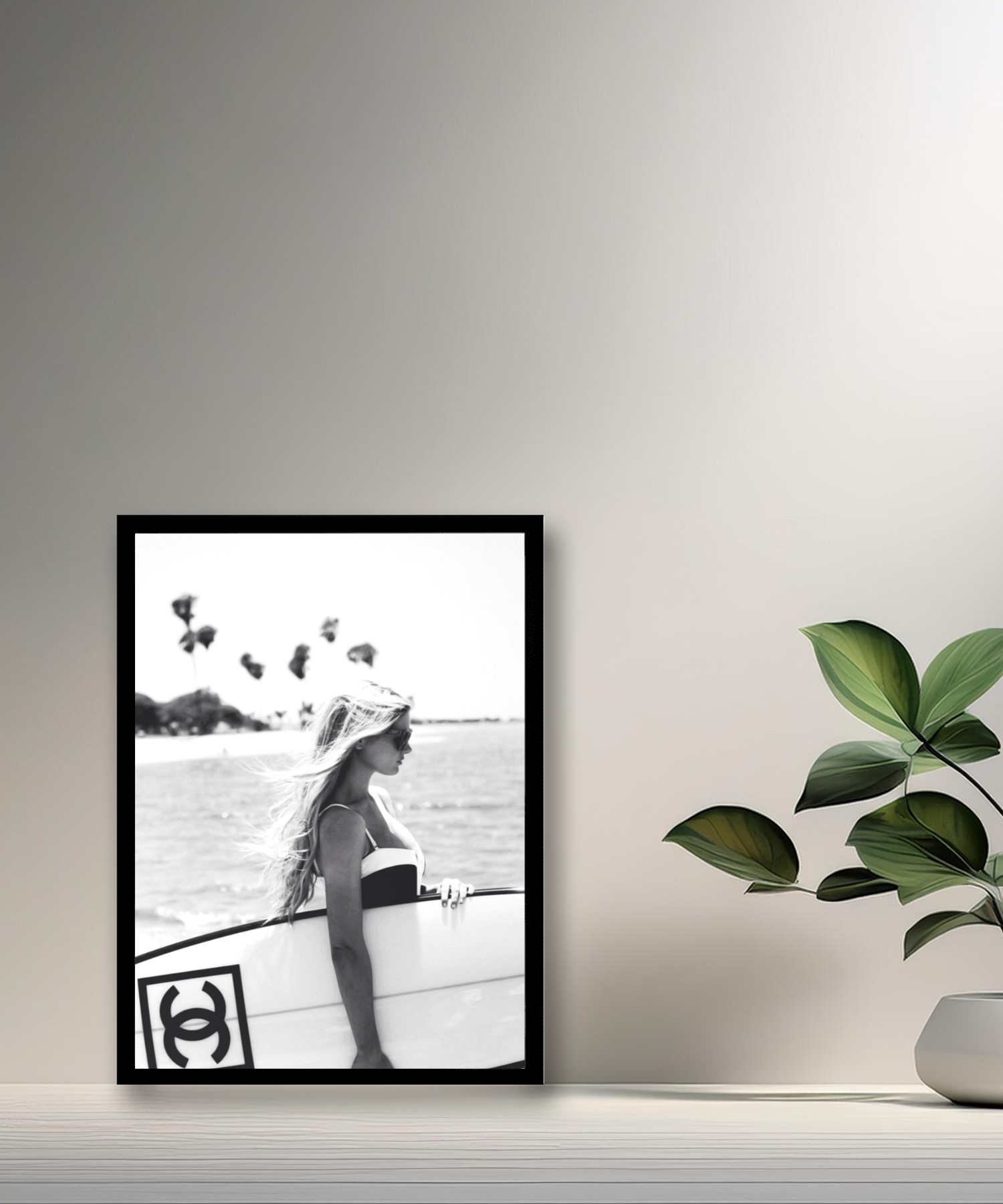 Cadre photo Chanel surf