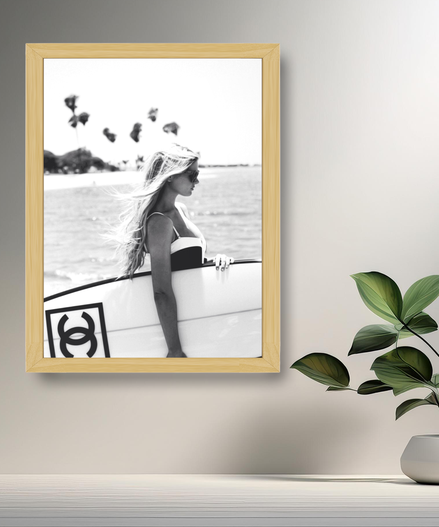 Cadre photo Chanel surf