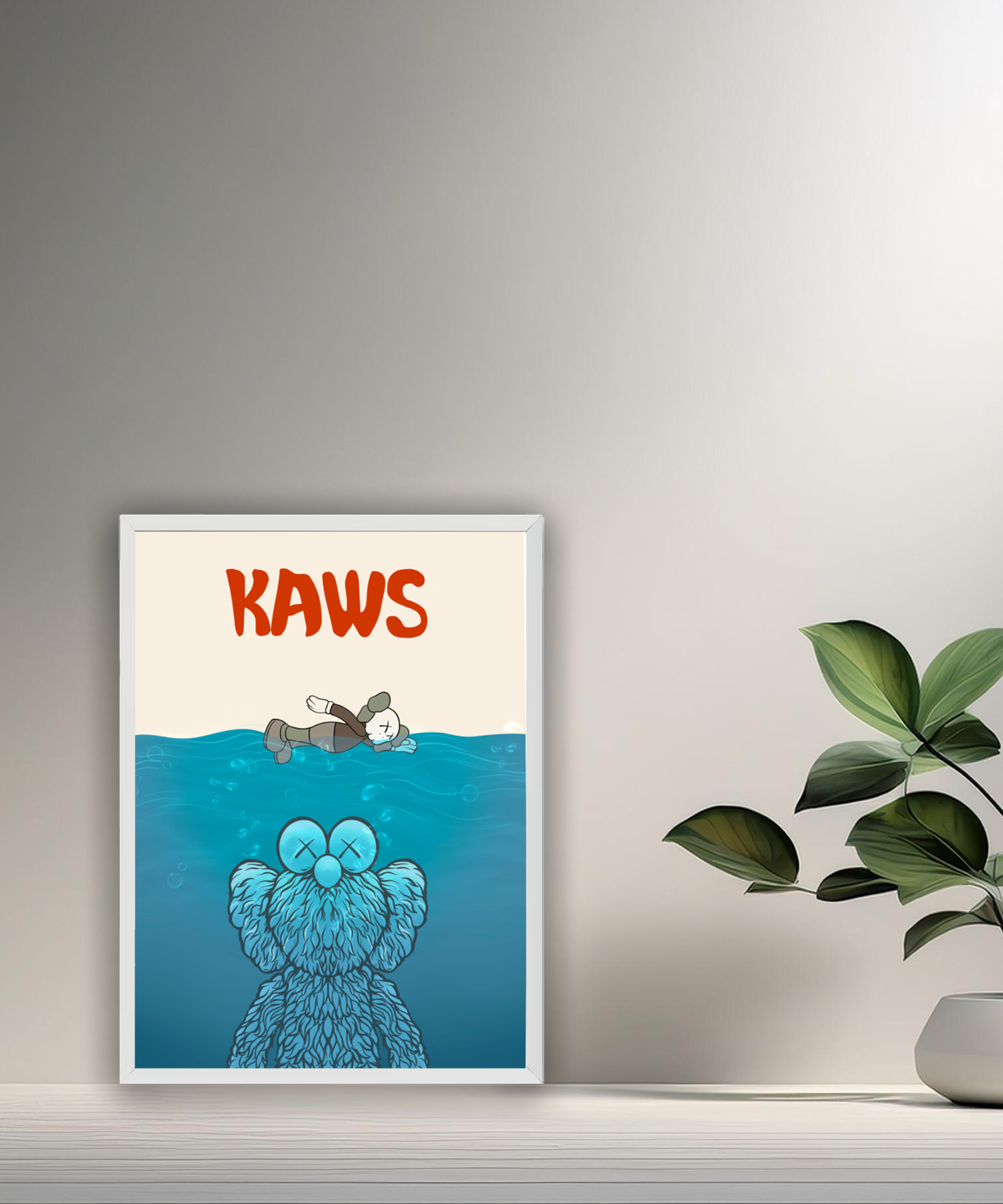 Poster Kaws nage