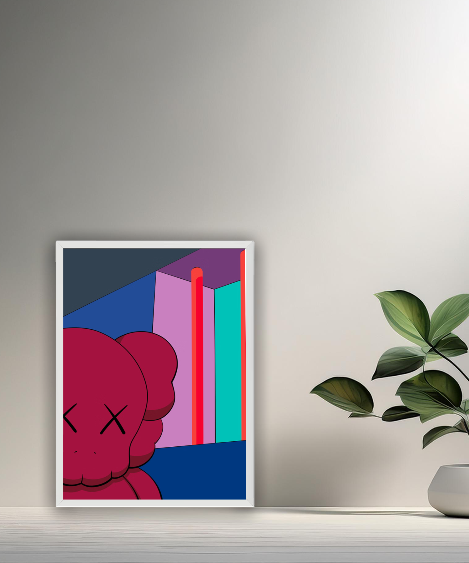 Poster Kaws illustration
