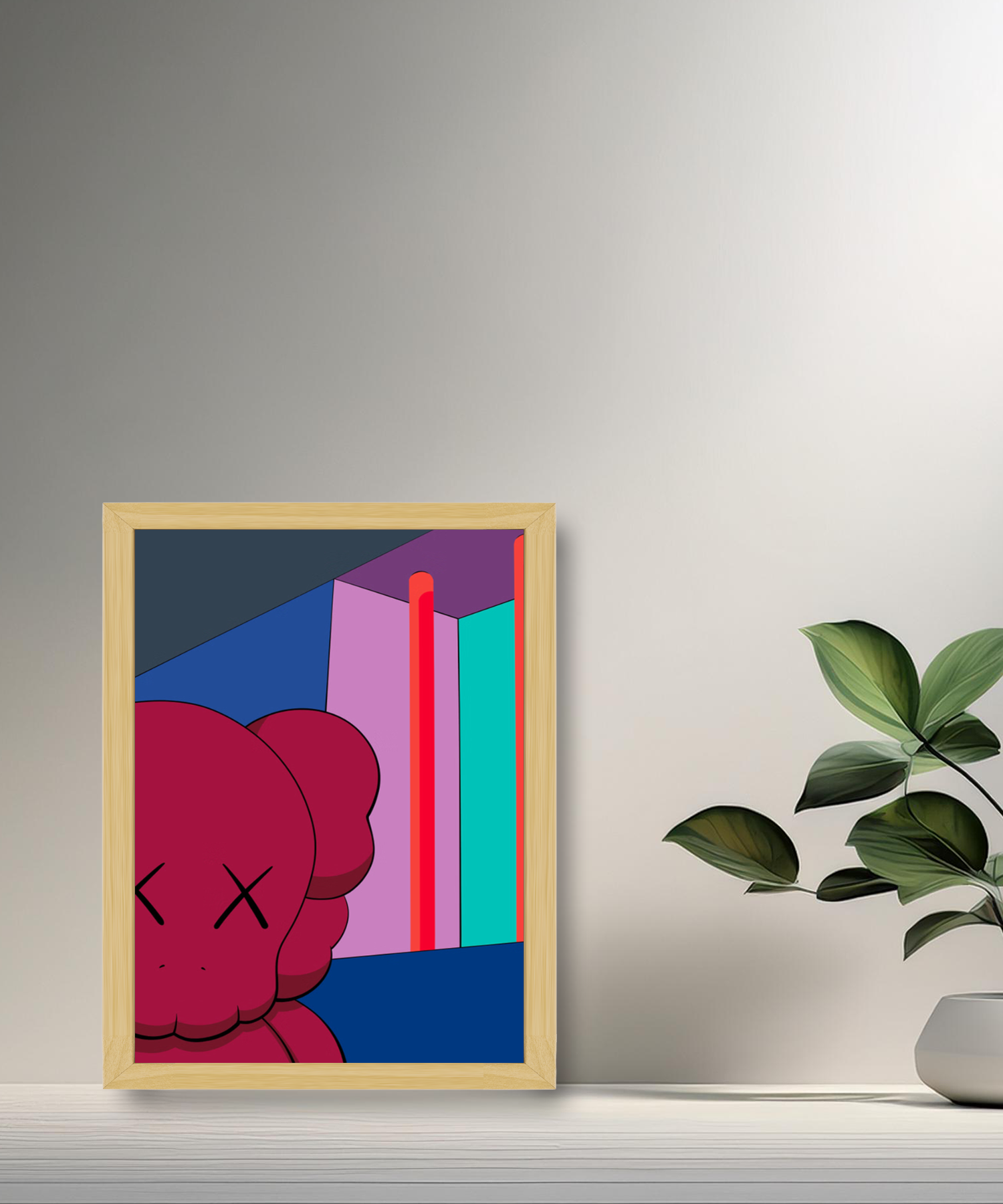 Poster Kaws illustration