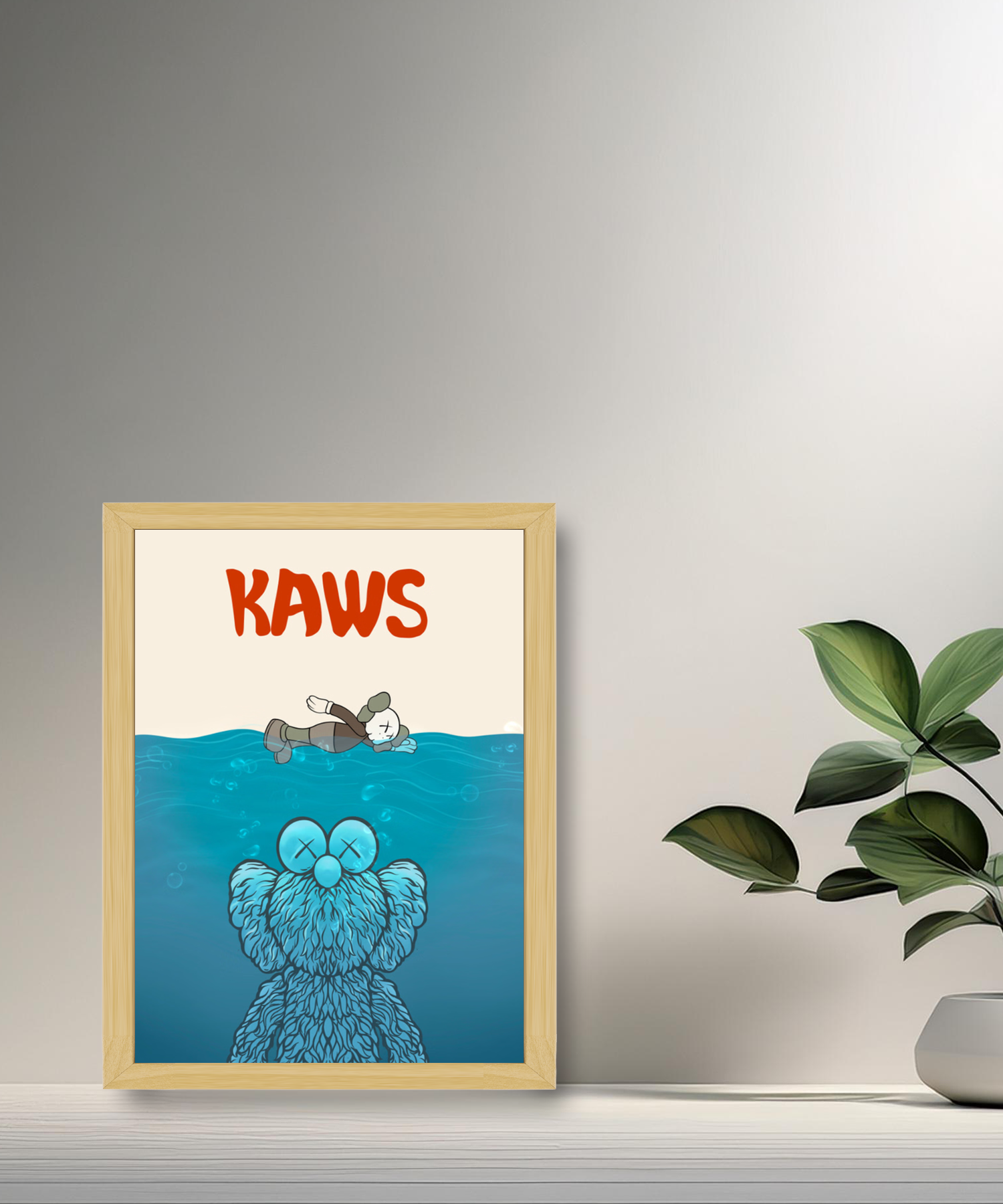 Poster Kaws nage
