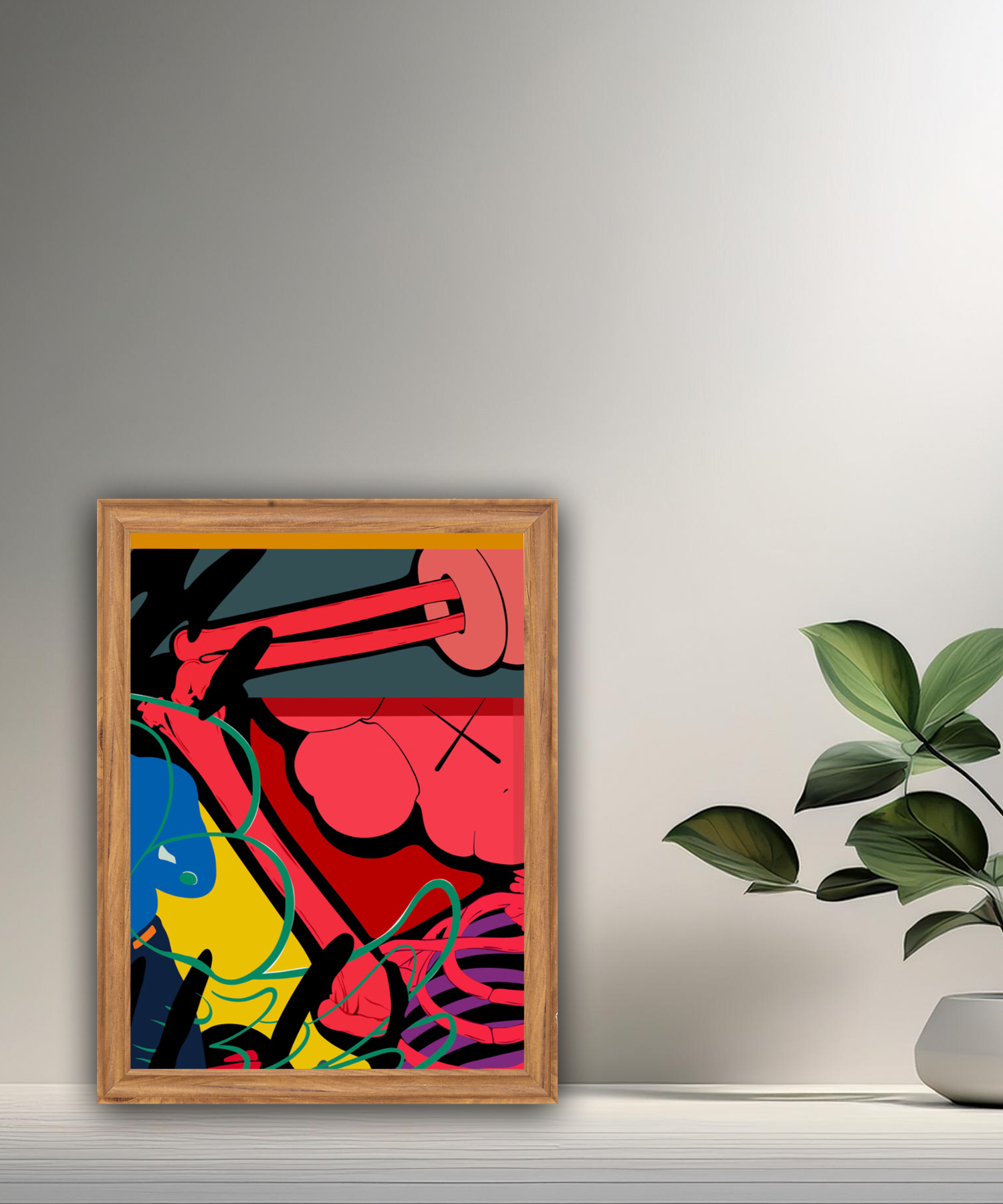 Poster Kaws illustration