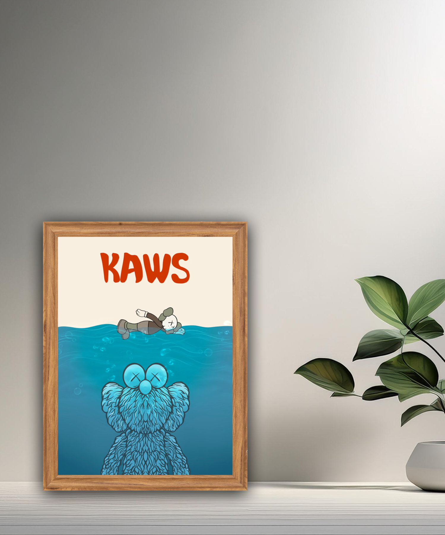 Poster Kaws nage