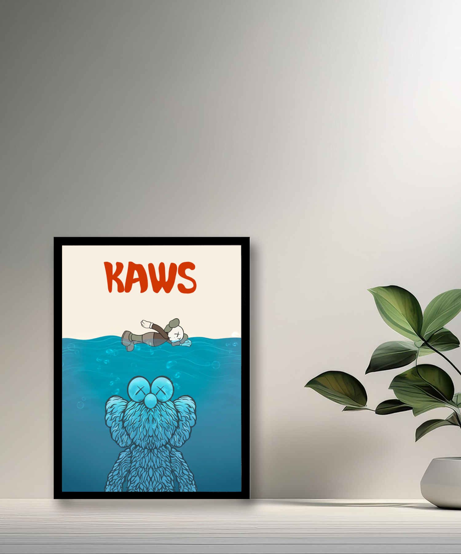 Poster Kaws nage