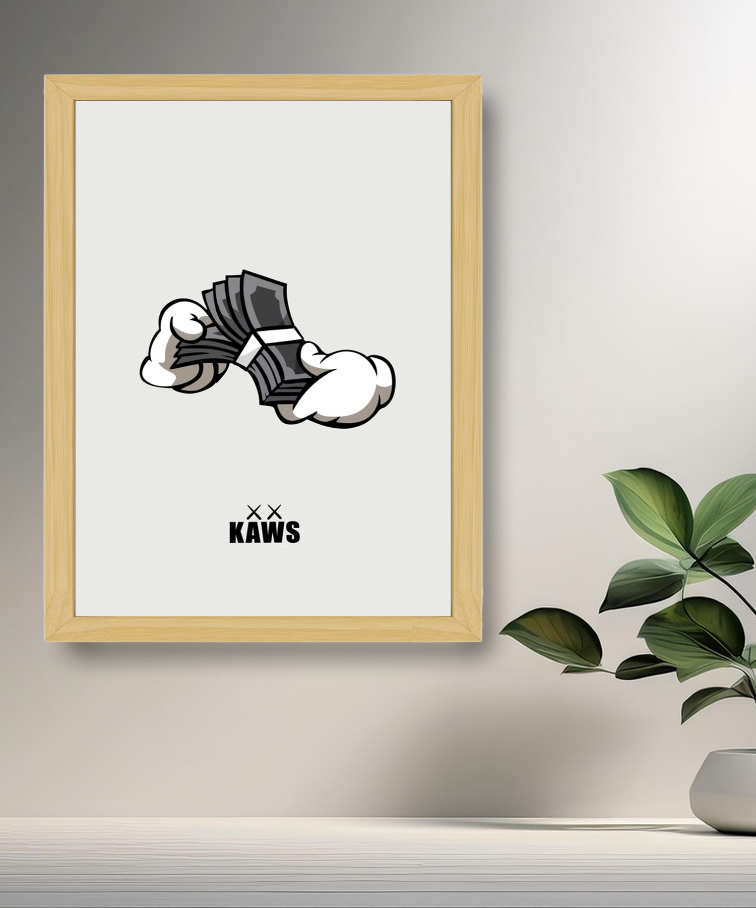 Poster Kaws dollars