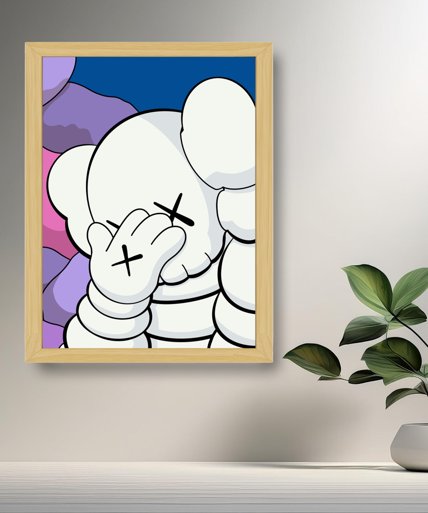 Poster Kaws facepalm