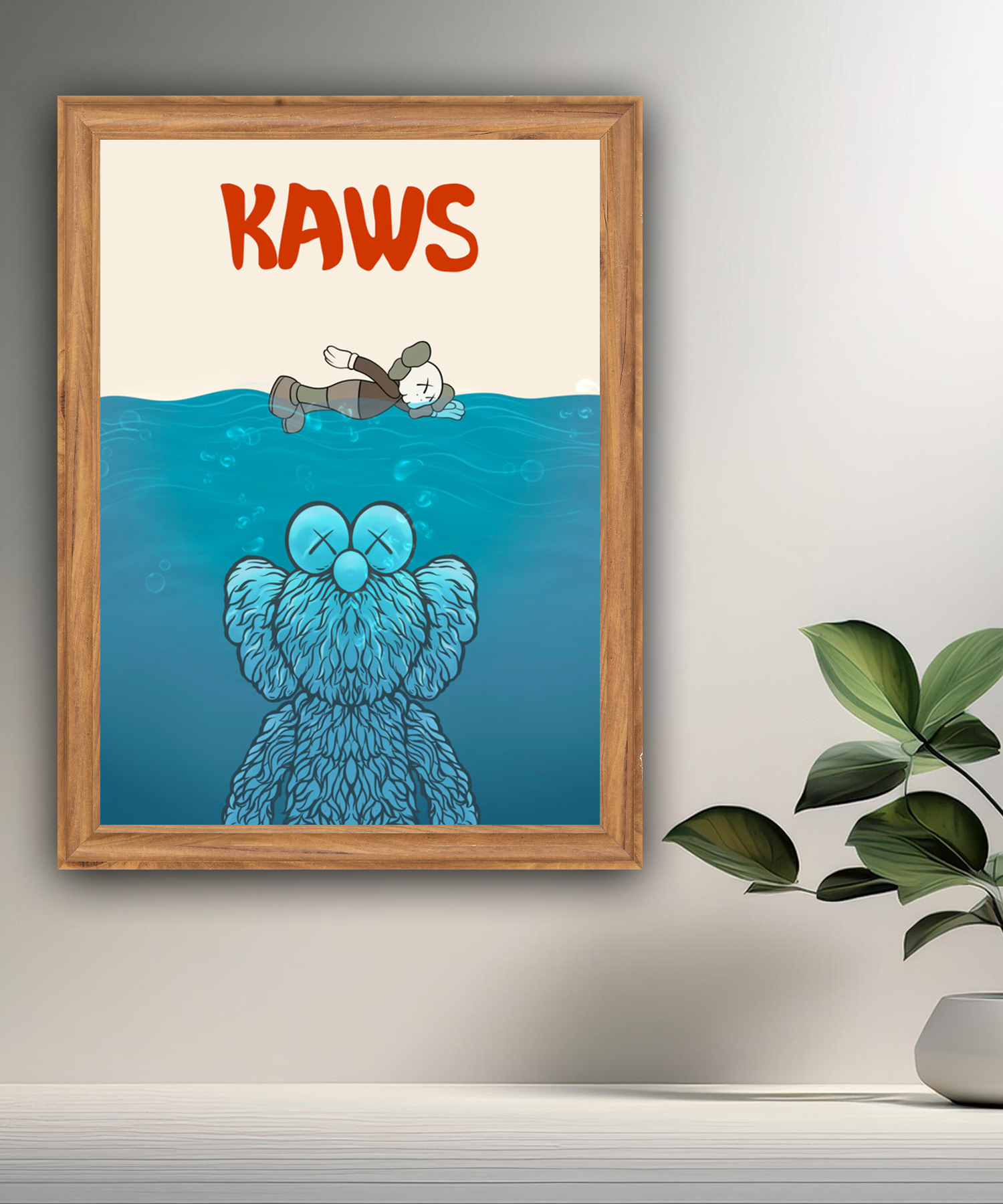 Poster Kaws nage
