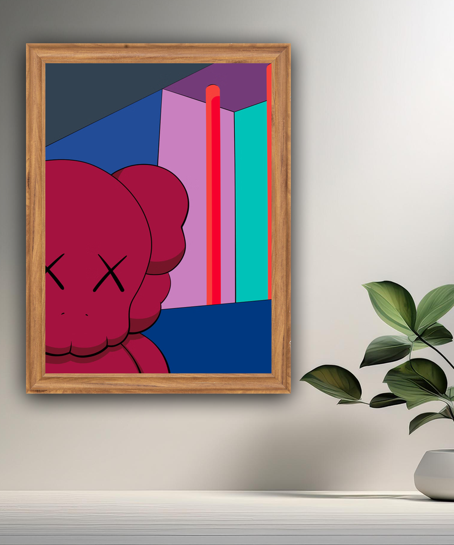 Poster Kaws illustration
