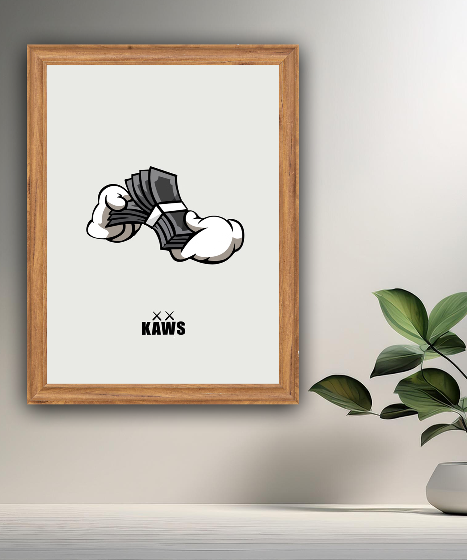 Poster Kaws dollars