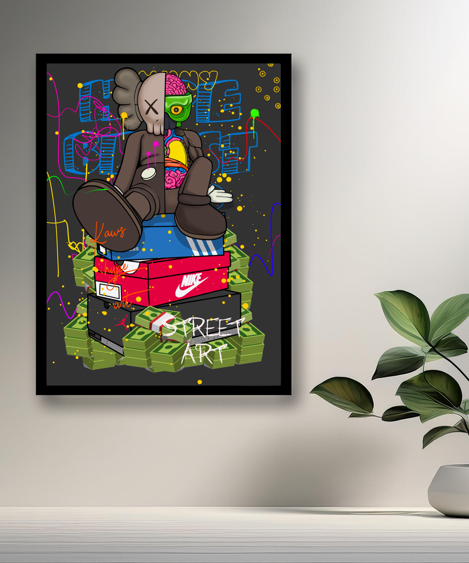 Poster Kaws street art