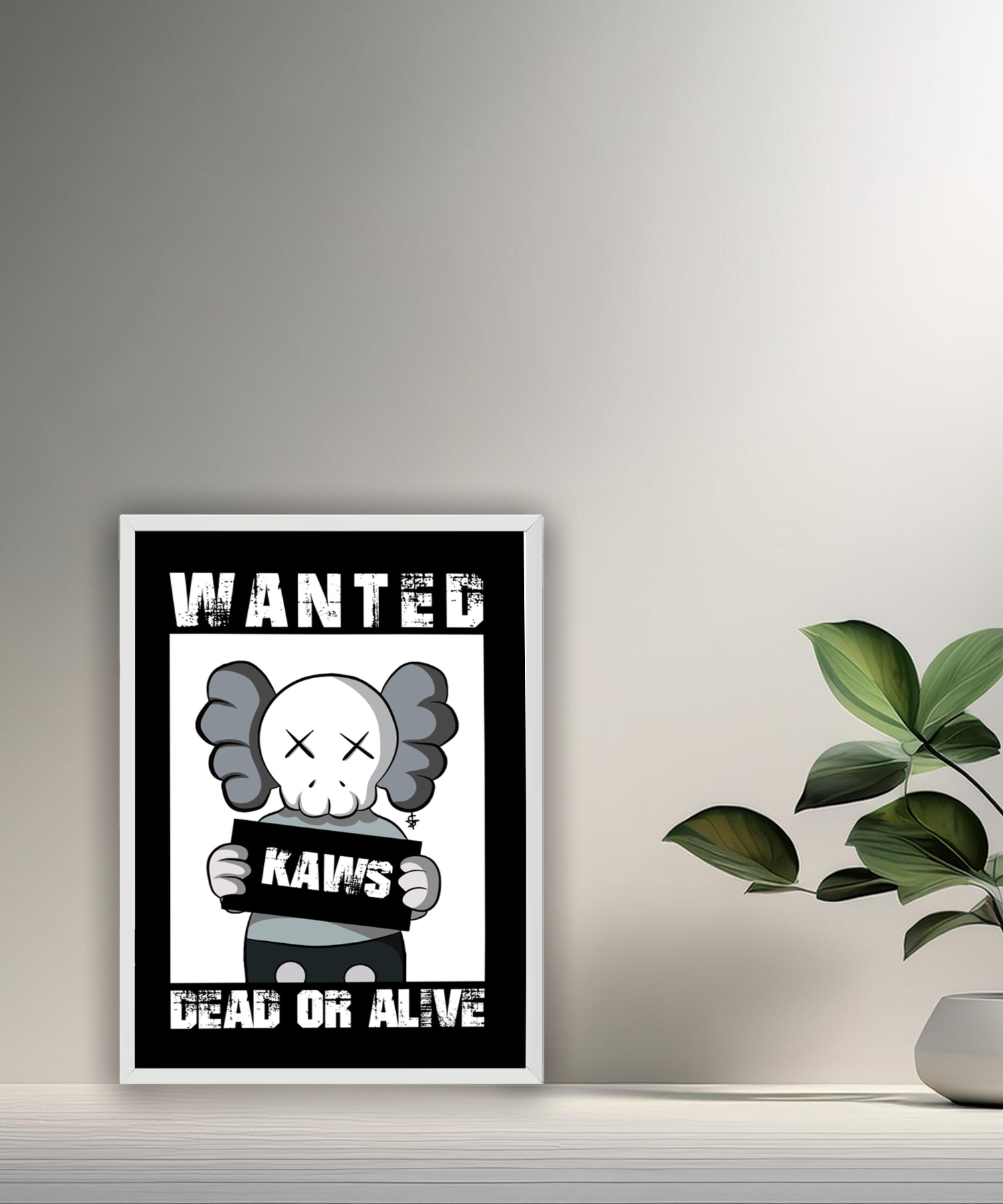 Poster Kaws Wanted