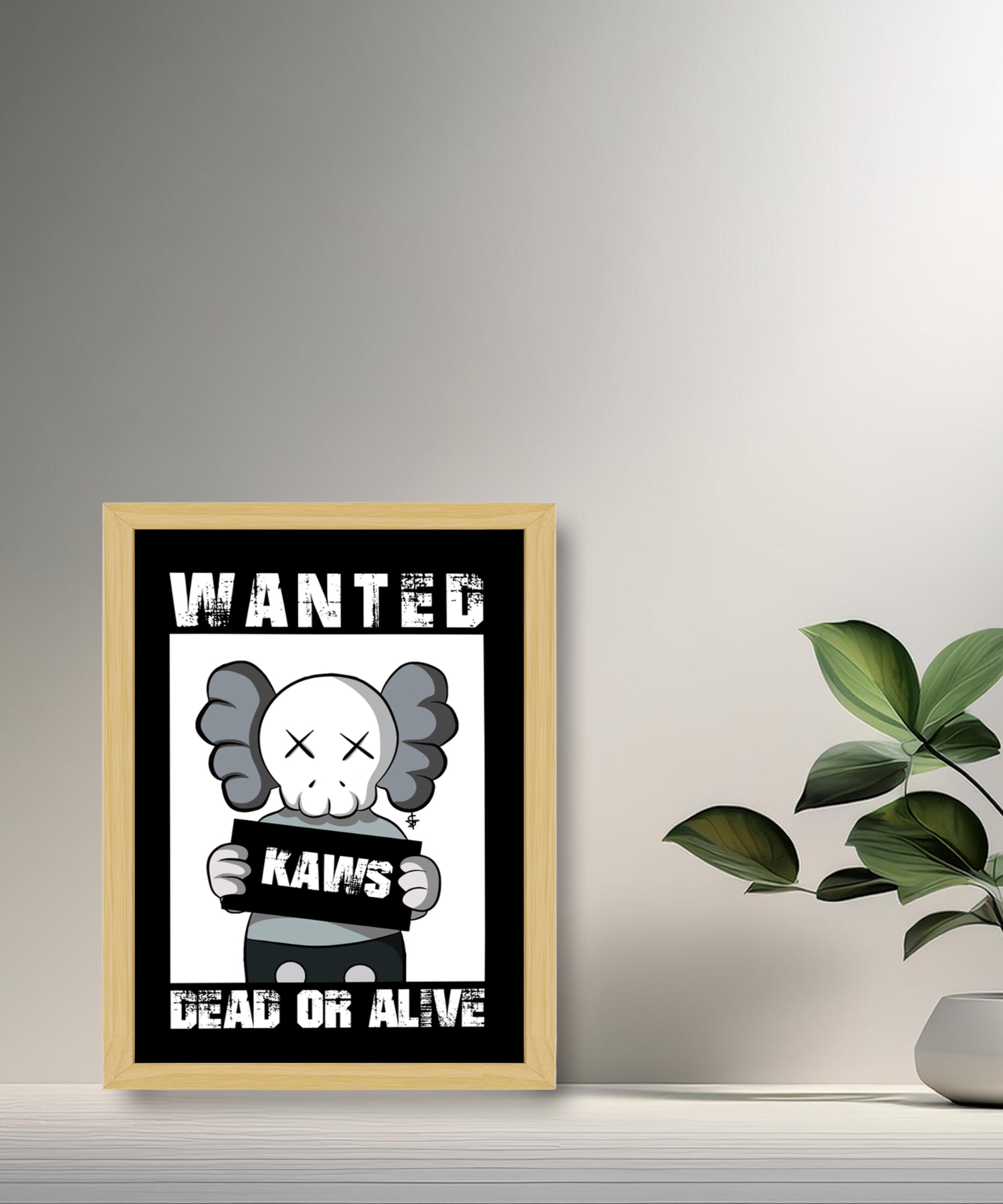 Poster Kaws Wanted