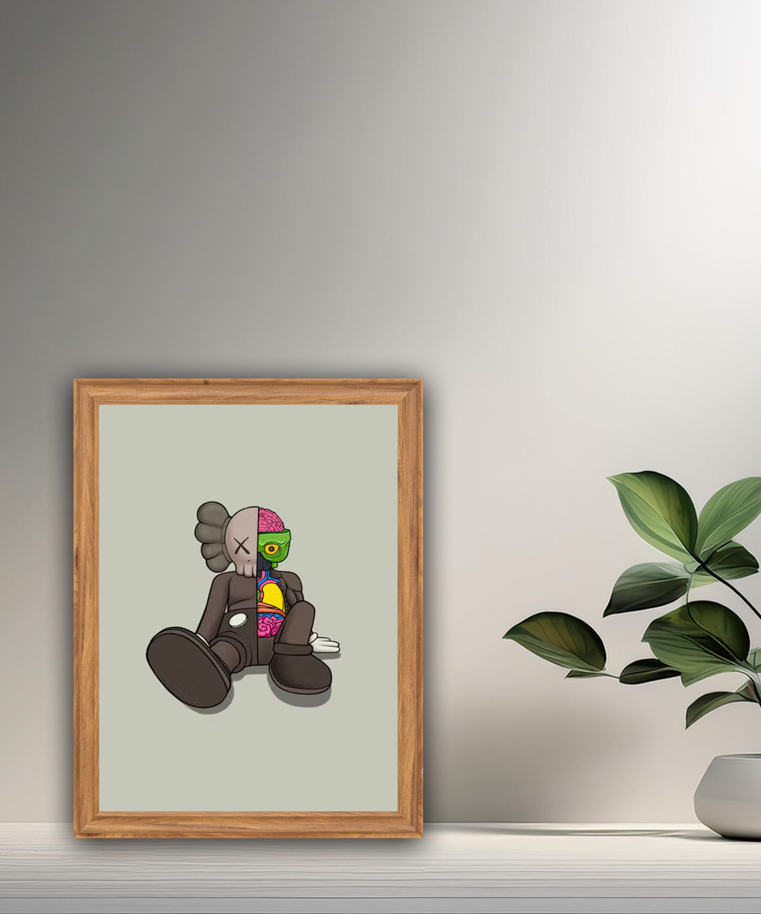 Poster Kaws moitié