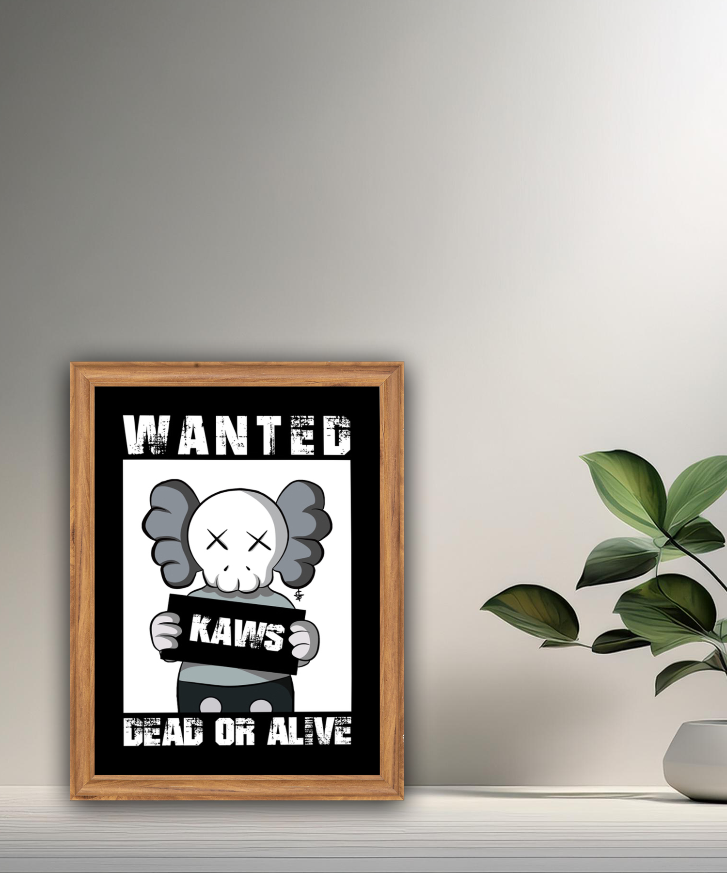 Poster Kaws Wanted