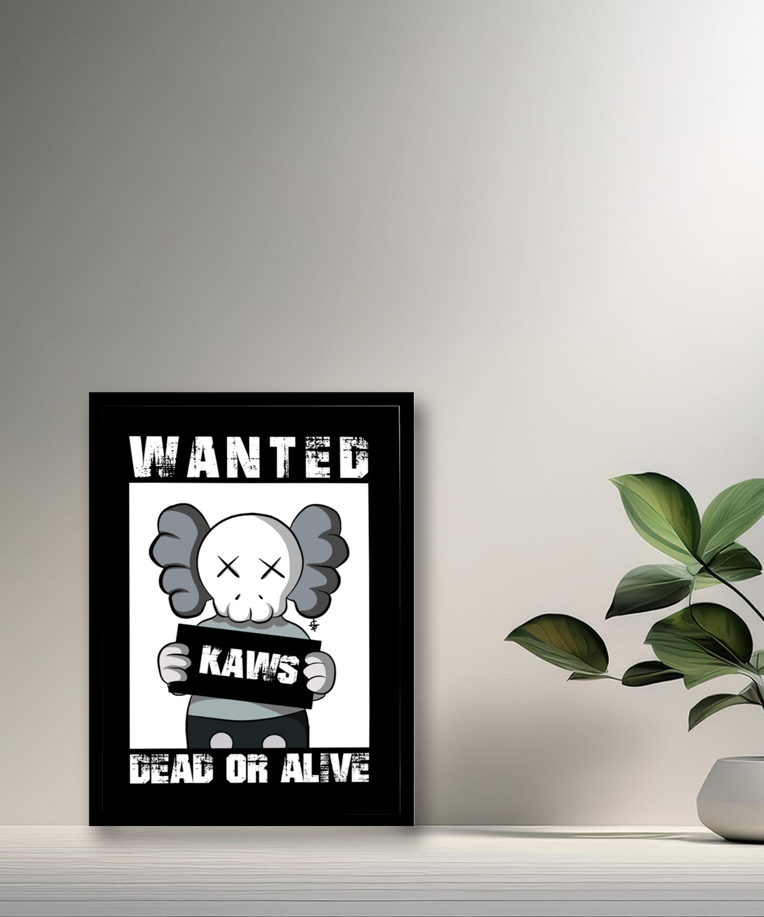 Poster Kaws Wanted