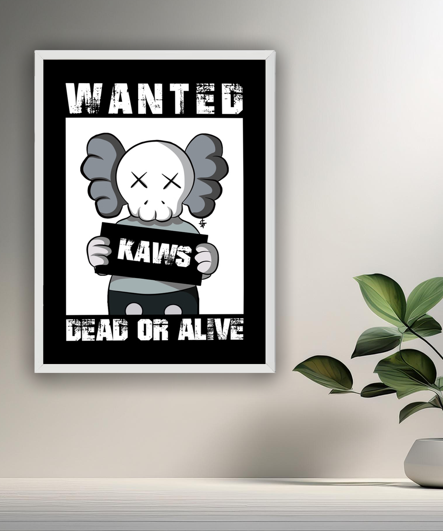 Poster Kaws Wanted