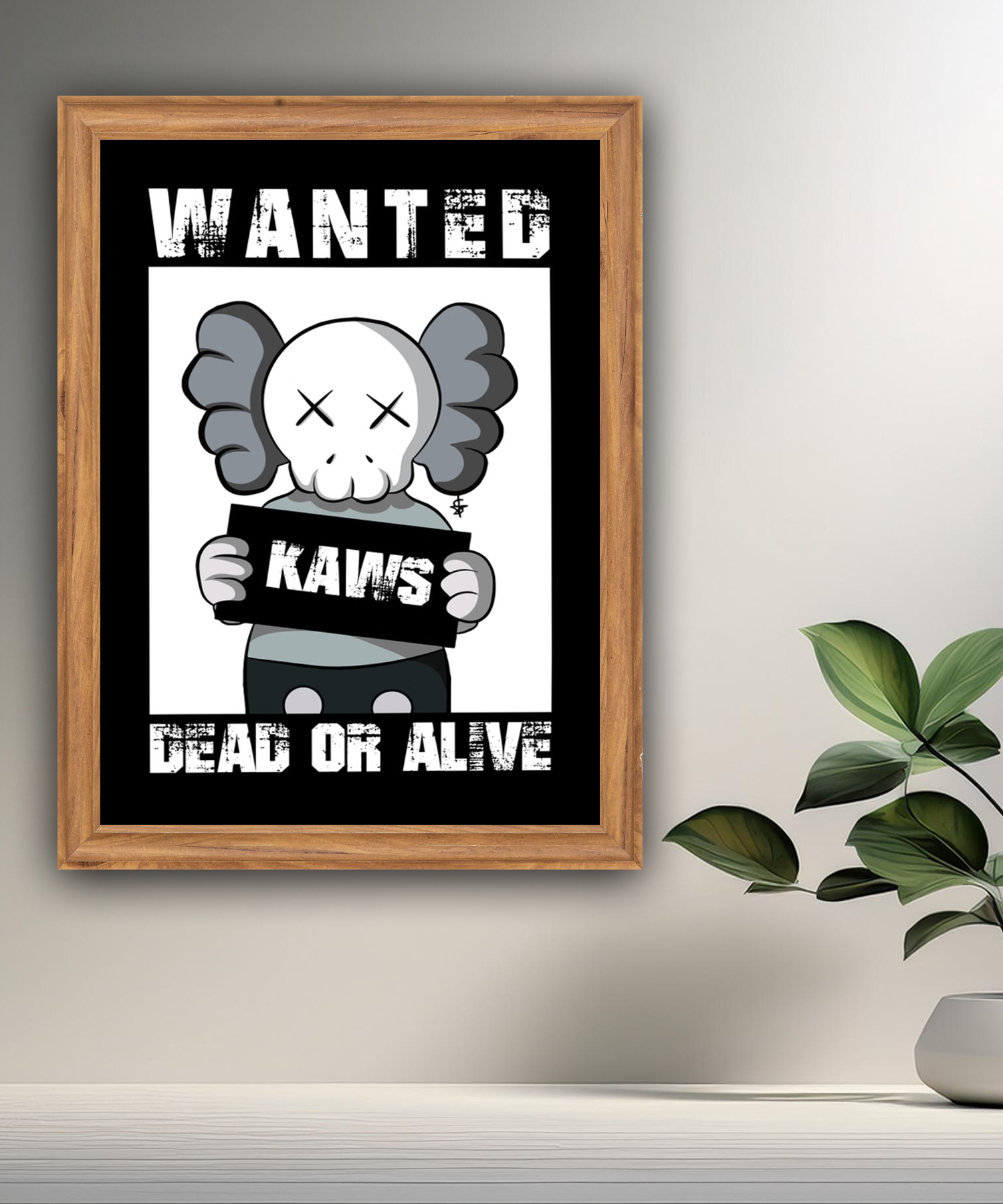 Poster Kaws Wanted