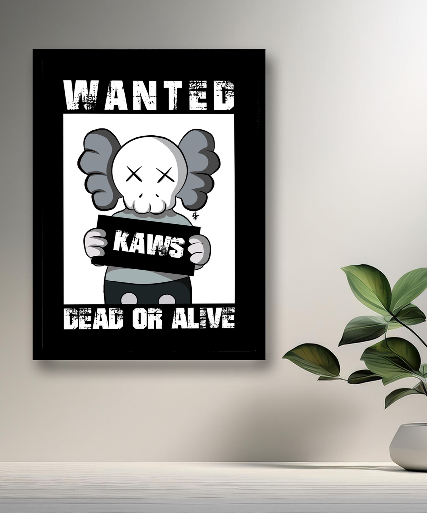 Poster Kaws Wanted