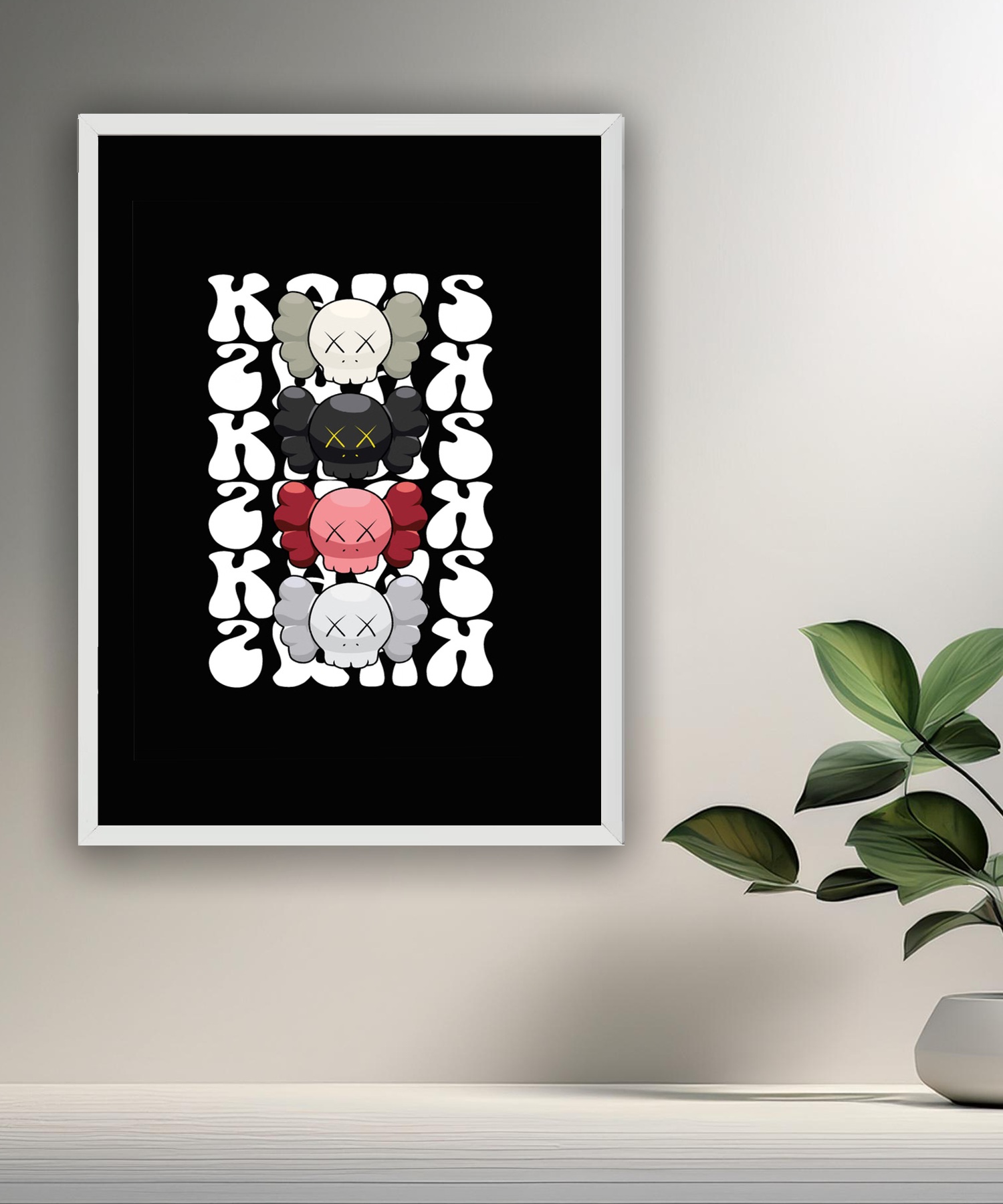 Poster Kaws head