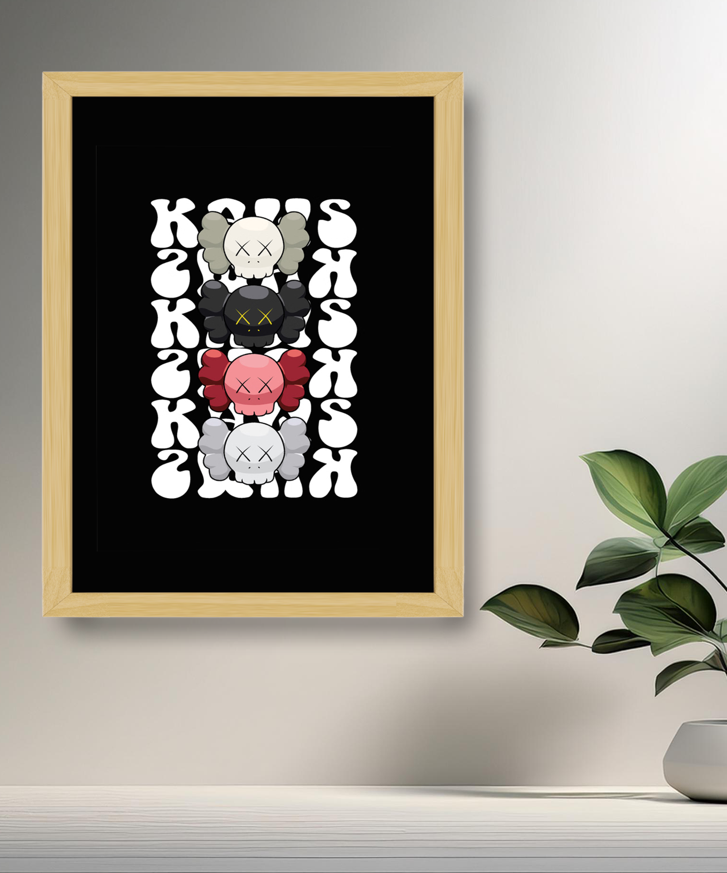 Poster Kaws head