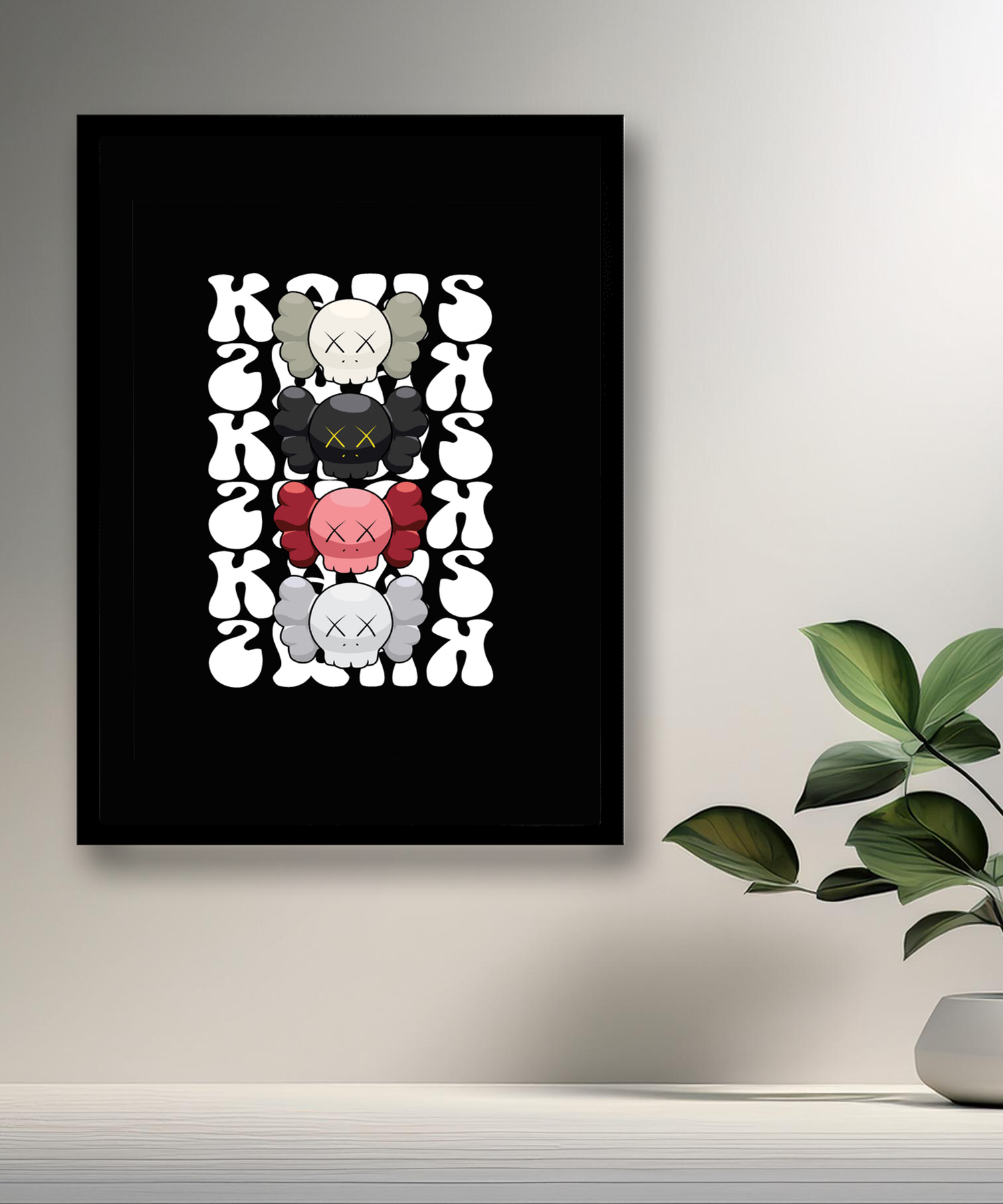 Poster Kaws head