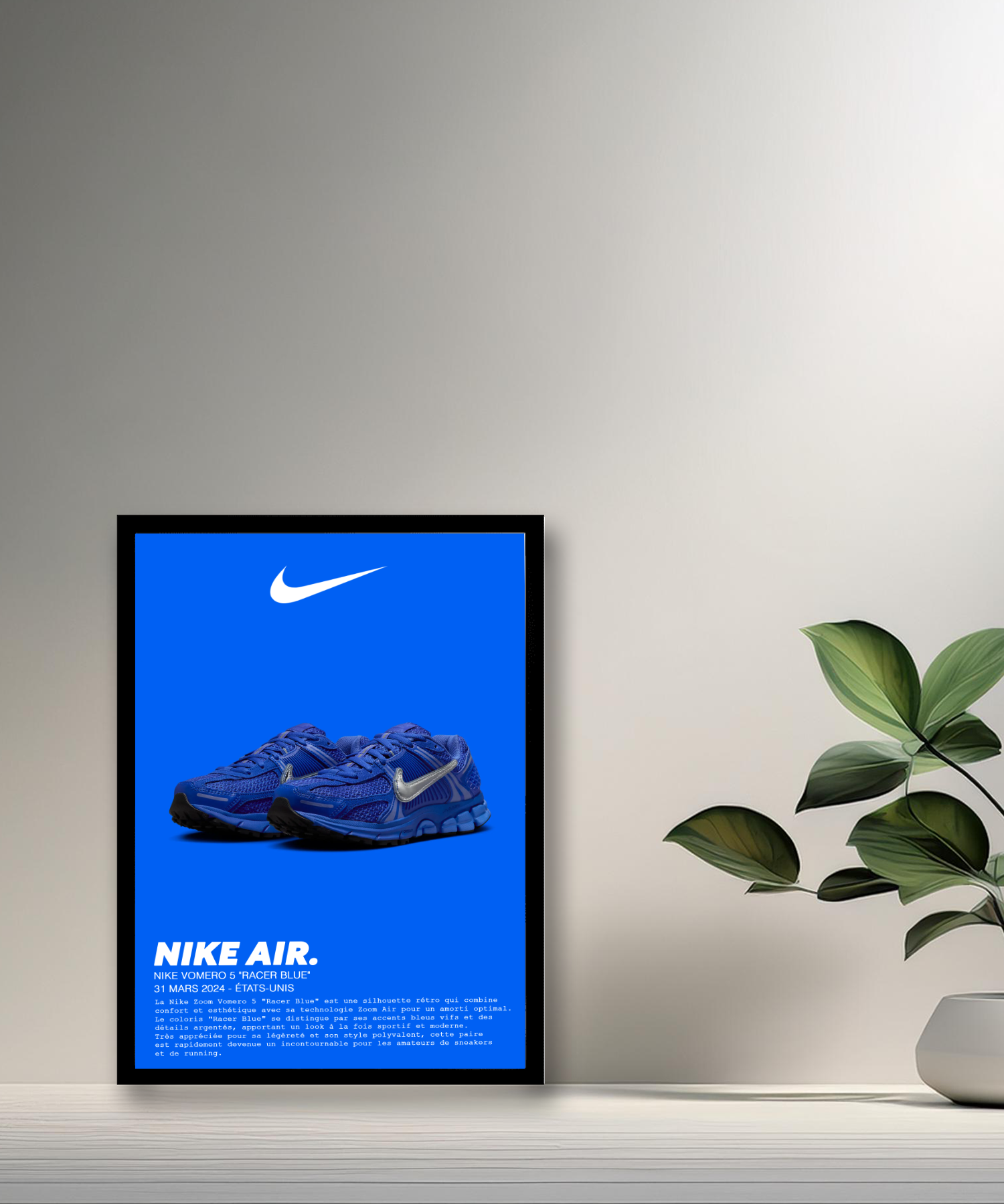 Nike Vomero 5 Racer Blauer Fotorahmen