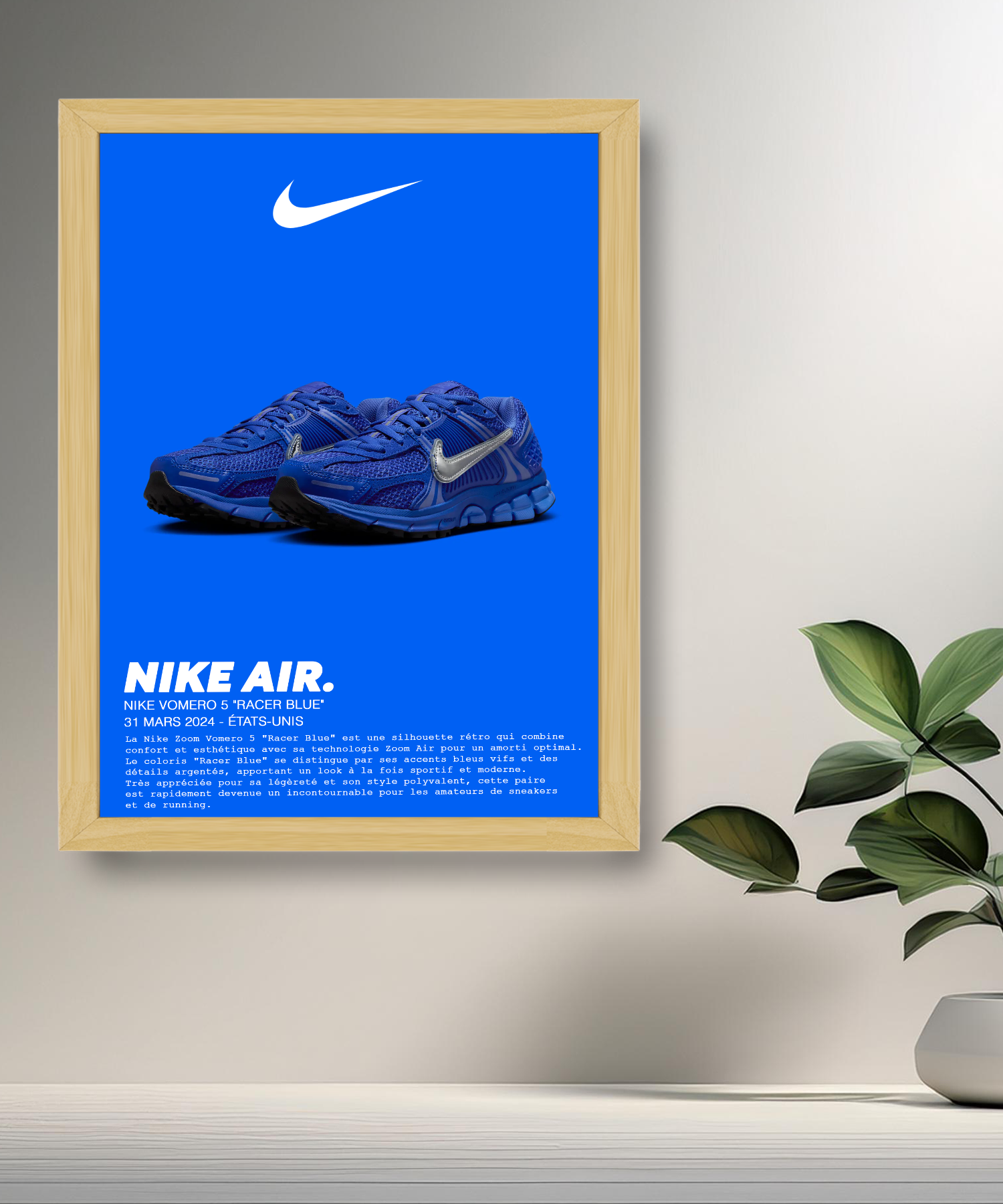 Nike Vomero 5 Racer Blauer Fotorahmen
