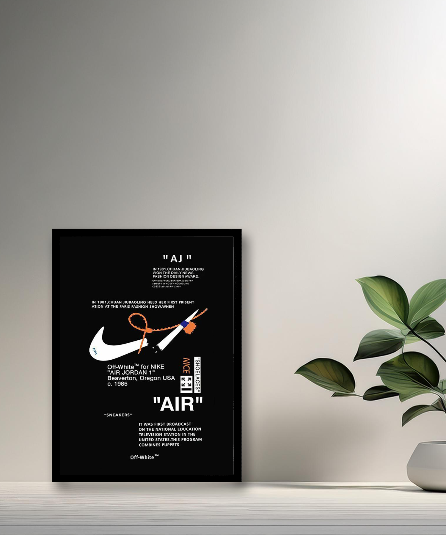 Cadre photo Off-White x Nike