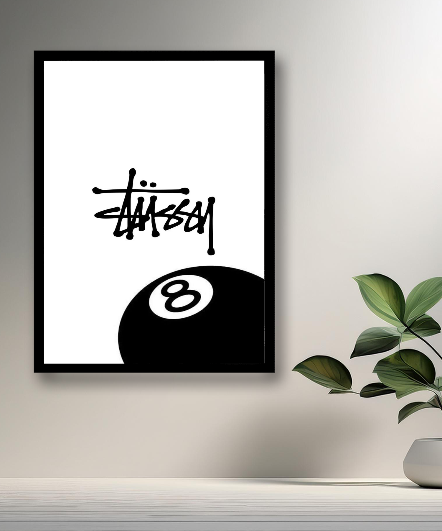 Cadre photo Stüssy 8 blanc