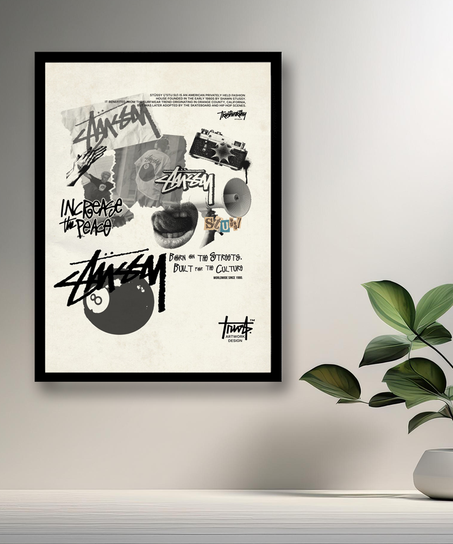 Cadre photo Stüssy poster