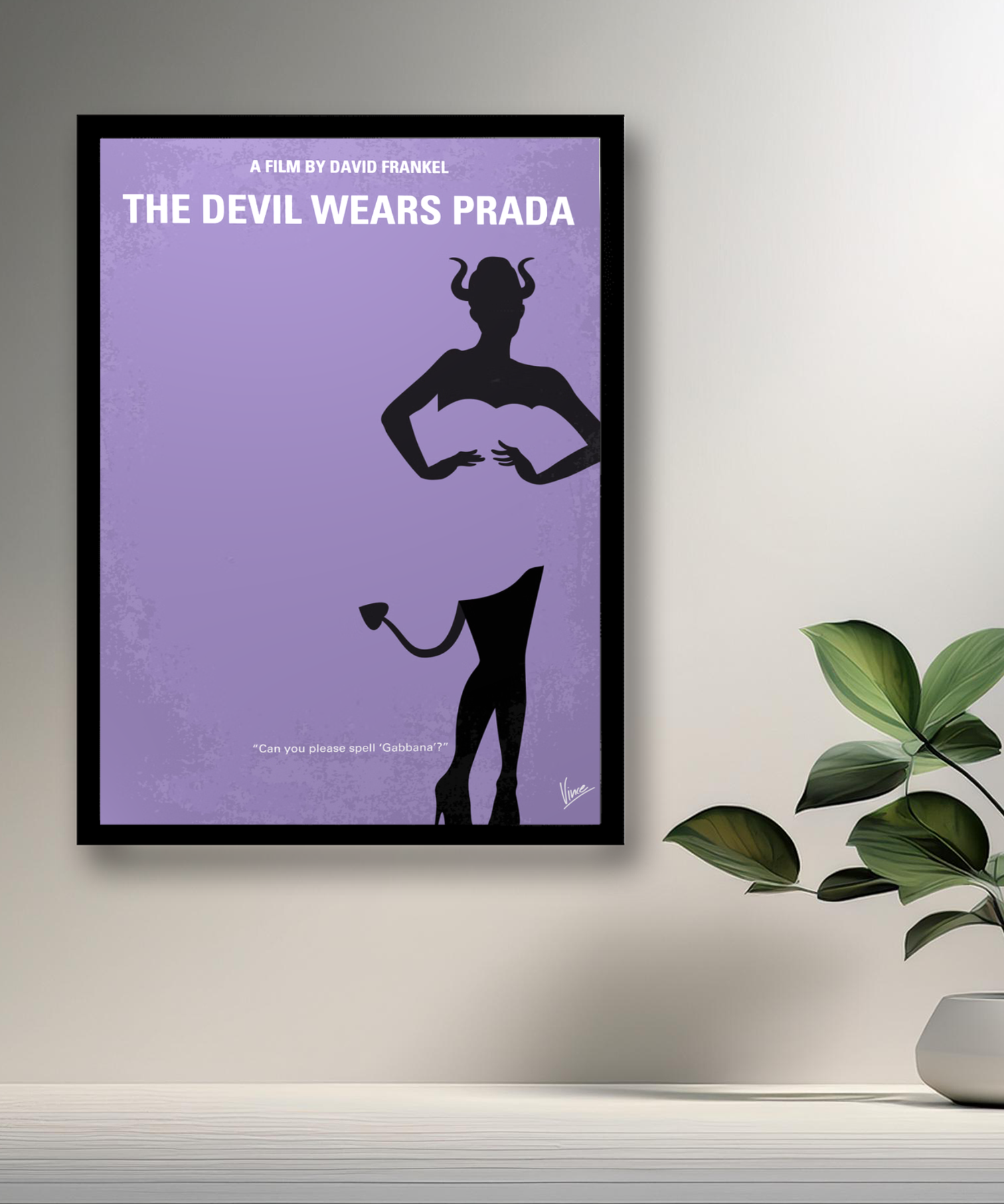 Cadre photo Prada devil violet