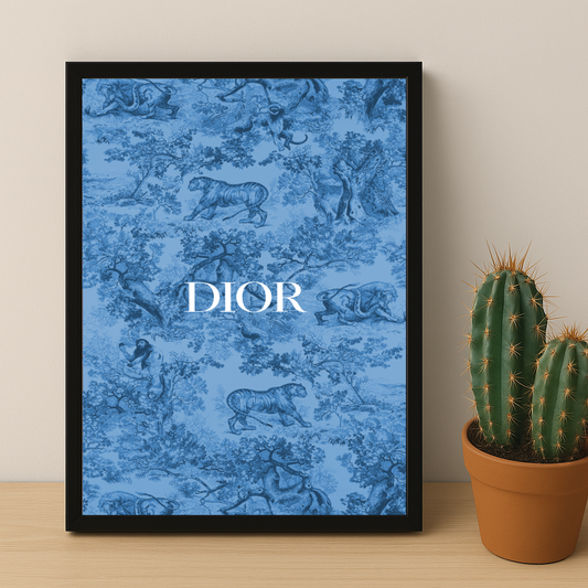 Cadre photo Dior Bleu Dessin