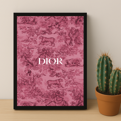 Cadre photo Dior Rose Dessin