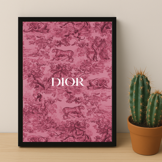 Cadre photo Dior Rose Dessin