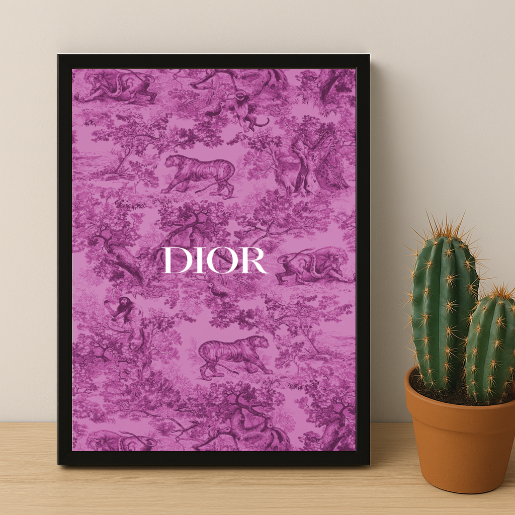 Cadre photo Dior Pink Dessin