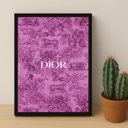 Cadre photo Dior Pink Dessin