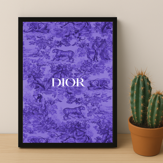 Cadre photo Dior Violet Dessin