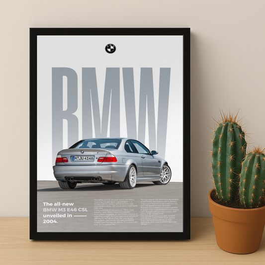Poster Voitures - BMW M3 E46 CSL