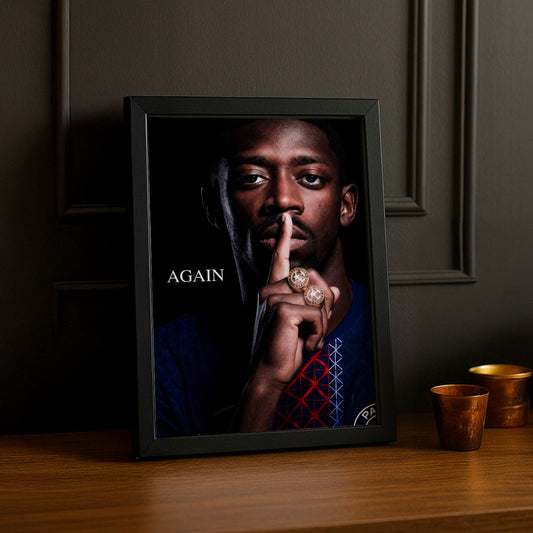 Cadre Photo Dembélé – "Again" Silence PSG Back 2 Back Champions League TonCadre