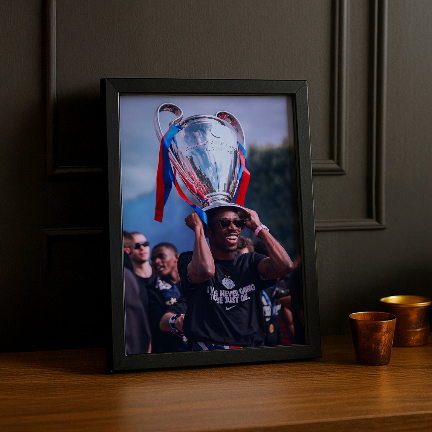 Cadre Photo Dembélé – "It Was Never Going To Be Just One" Parade PSG 2026 TonCadre