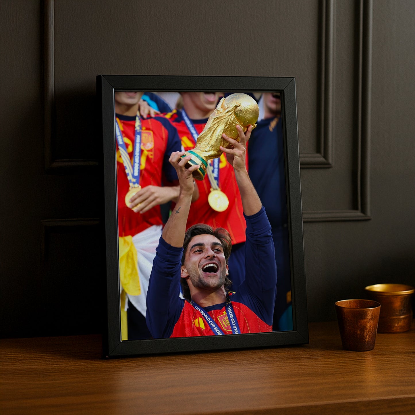 Cadre Photo Ferran Torres Coupe du Monde 2026 – Espagne Trophée TonCadre