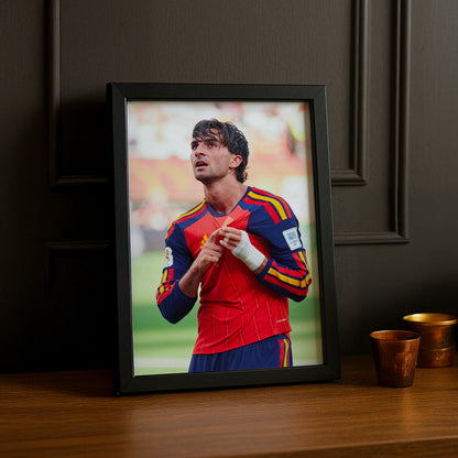 Cadre Photo Ferran Torres Espagne – Célébration Maillot Roja TonCadre