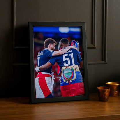 Cadre Photo Kvaratskhelia & Pacho – Champions League 2026 | PSG TonCadre