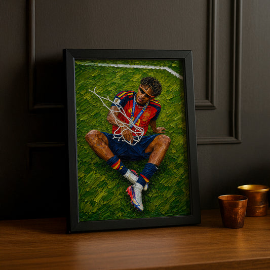 Cadre Photo Lamine Yamal Filet Coupe du Monde 2026 – Tableau TonCadre