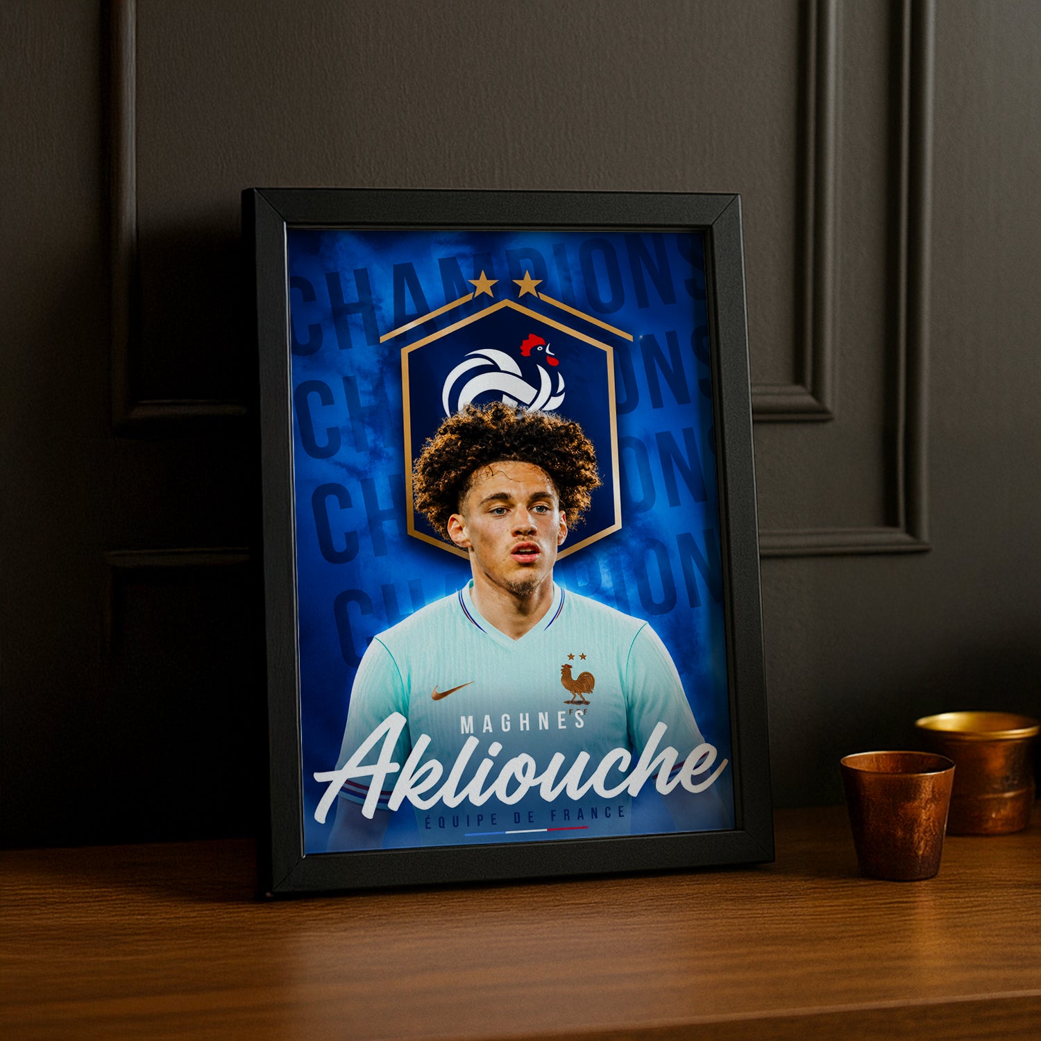 Cadre Photo Maghnes Akliouche – Équipe de France TonCadre