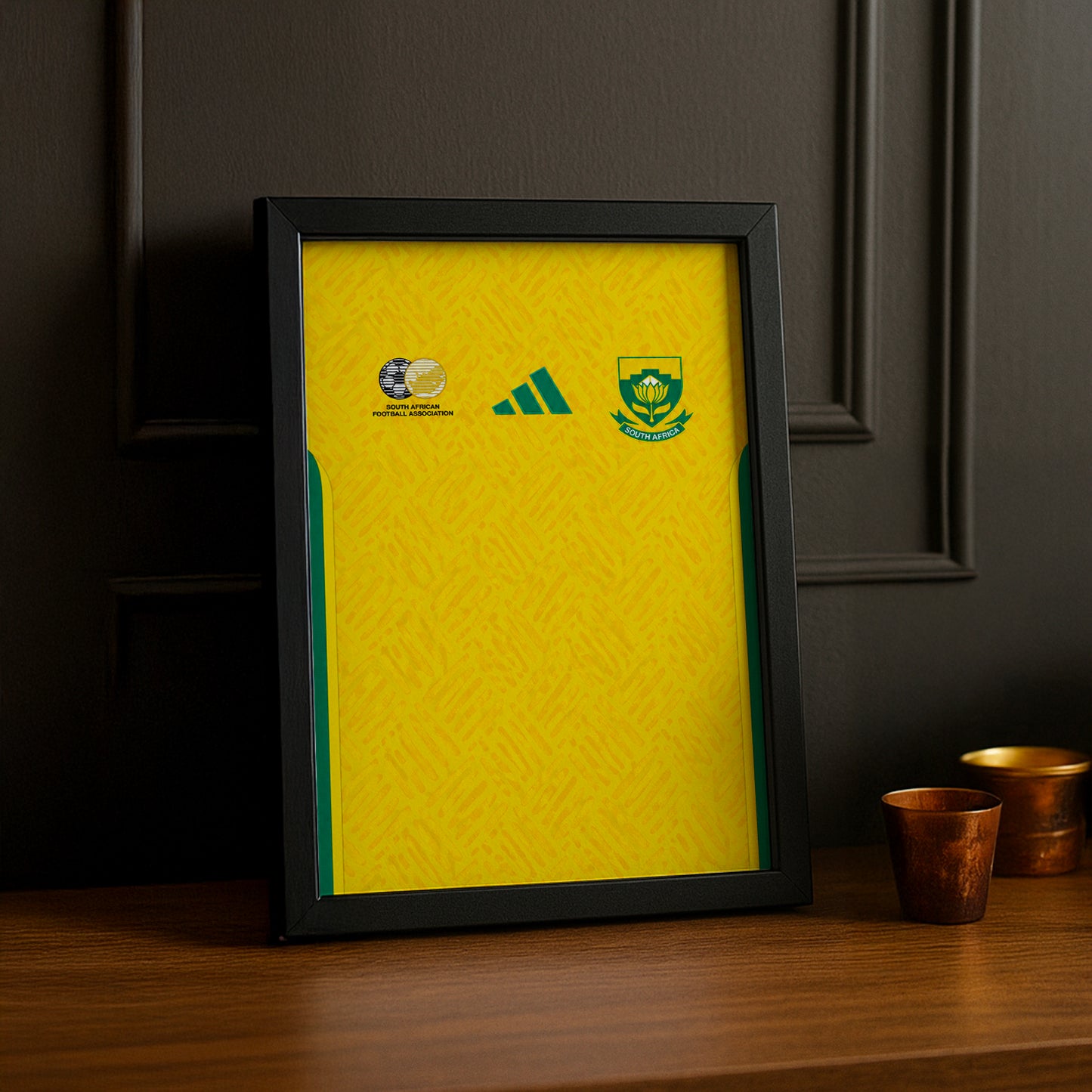 Cadre Photo Maillot Afrique du Sud – Domicile Coupe du Monde 2026 TonCadre